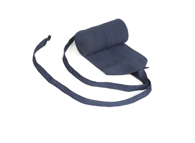 Shires Exercise/Tail Bandage 10cm/4in Navy-1